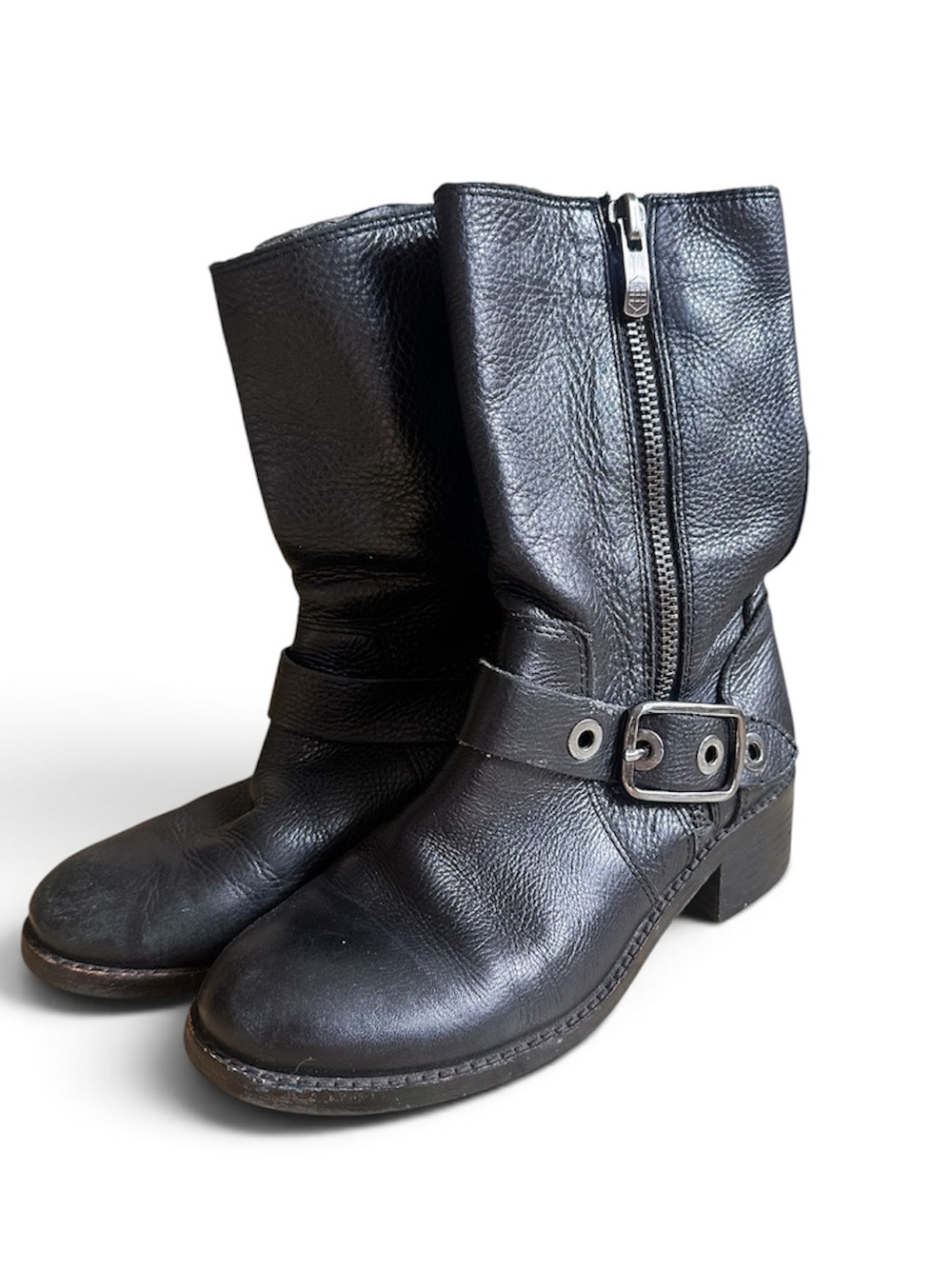 Vince Camuto Women’s Leather Motorcycle Boots